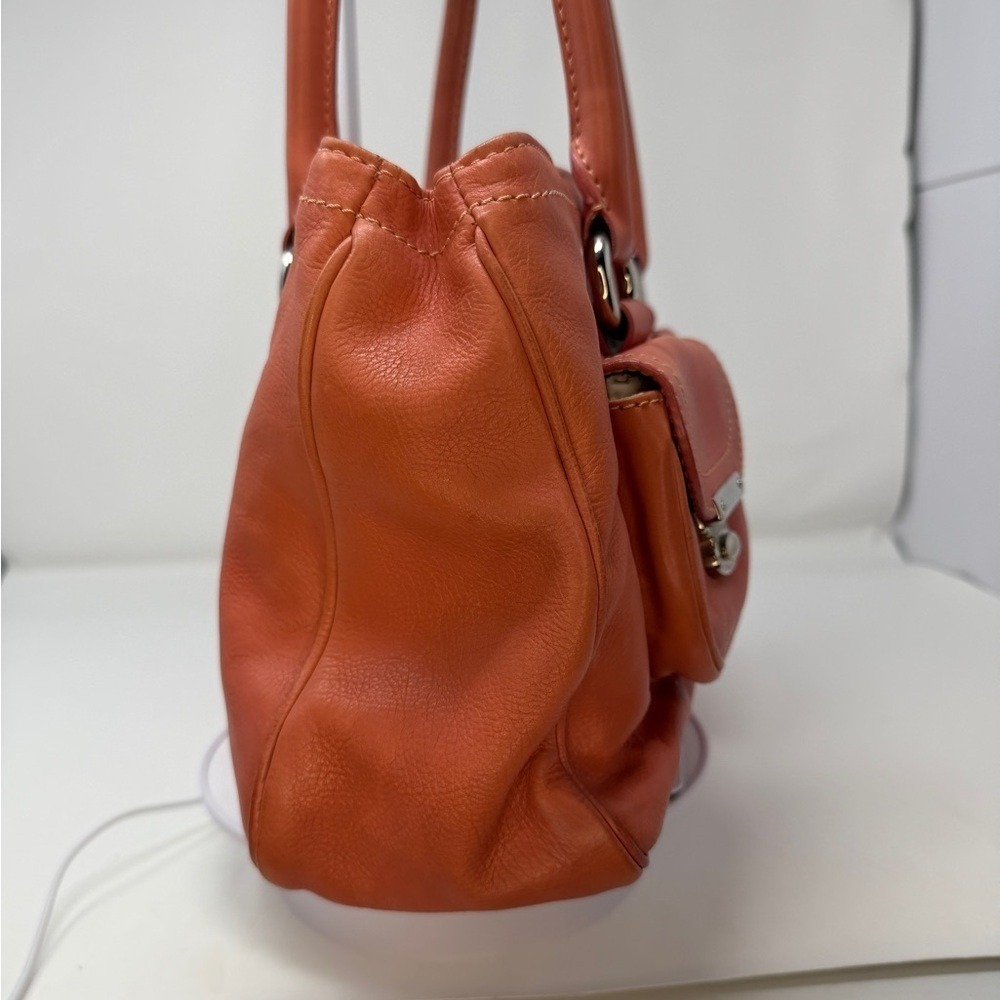 Marc Jacobs Peach Satchel Bag with suede interior - Picture 14 of 16
